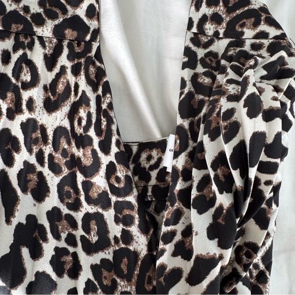 DO + BE Skirt Women’s Small Animal Print Fully Pleated Flowy Maxi silky - Picture 7 of 10